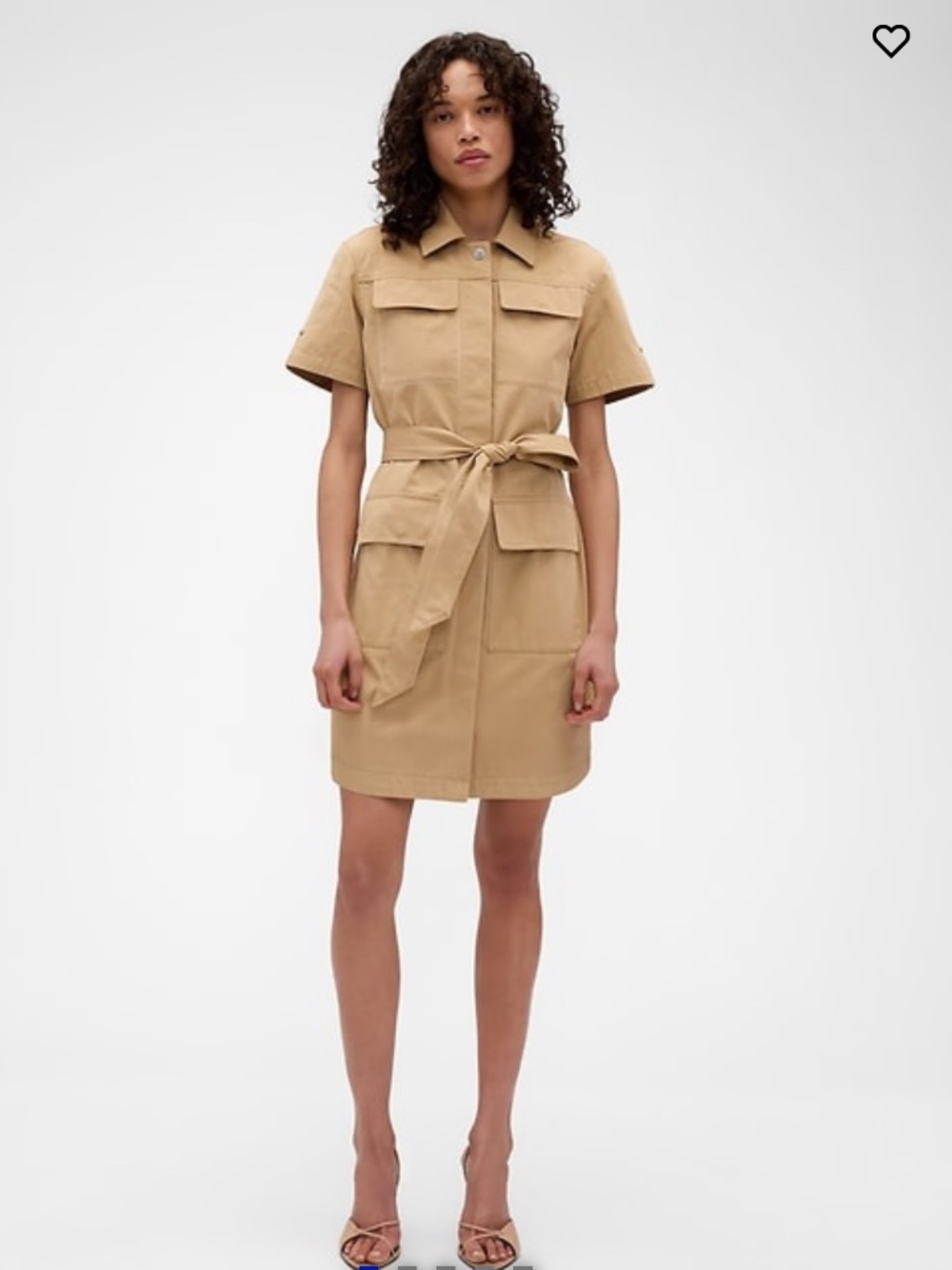 Gap x Victoria Beckham Mini Mac Dress S Camel NWT